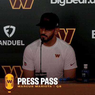 QB Marcus Mariota | November 12, 2025 | Press Pass | Washington Commanders | NFL