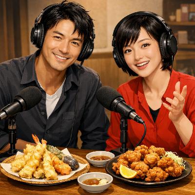 Japanese teacher and a Chinese assistant professor about tempura and fried chicken