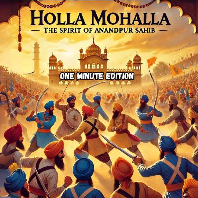 What is Holla Mohalla? The Spirit of Anandpur Sahib [1 MINUTE] | JIVAN PRAYAS | KOHINOOR JEHA