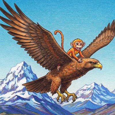 סבלו מספר לתיאה על הנשר והקוף סיפור מספר 4/5