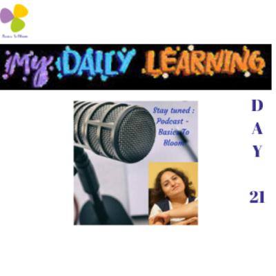 Daily Learnings Day 21