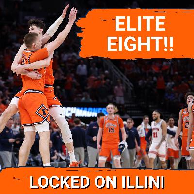 LIVE POSTGAME: Incredible Defensive Performance Sends Illini to ELITE EIGHT | Illini Podcast