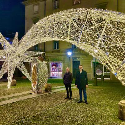 L'accensione delle luminarie a Tortona