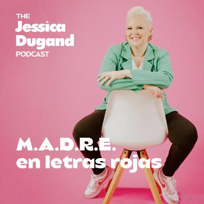 M.A.D.R.E. en letras rojas