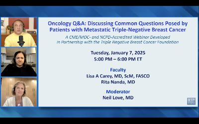 Metastatic Triple-Negative Breast Cancer — Oncology Q&A for Clinicians: Discussing Common Questions Posed by Patients