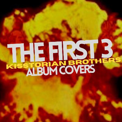 the first 3 KISS LP covers