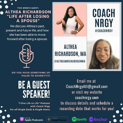 Life After Losing a Spouse with Althea Richardson