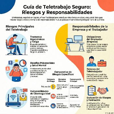 182. Riesgos laborales del teletrabajo. Responsabilidades de la empresa y del trabajador 182. Riesgos laborales del teletrabajo. Responsabilidades de la empresa y del trabajador