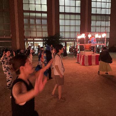 9/8 菊浜盆踊りでフランクフルトを焼き続ける