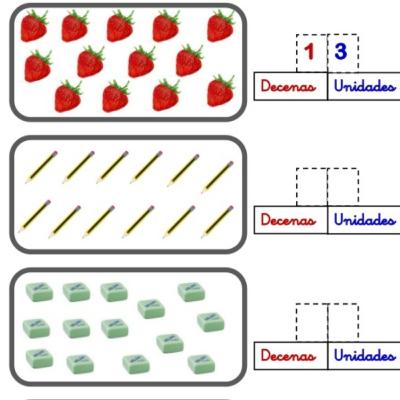 Reagrupación de unidades en decenas
