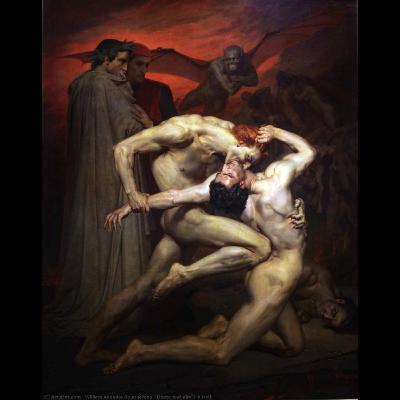Episodio 58 (T2). Dante y Virgilio en el infierno. William Adolphe Bouguereau.