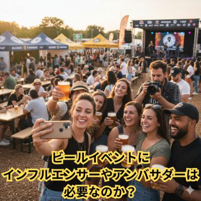 ビールイベントにインフルエンサーやアンバサダーは必要なのか? ビールイベントにインフルエンサーやアンバサダーは必要なのか?