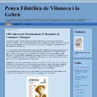 Penya Filatèlica de Vilanova i la Geltrú 30-10-17 Penya Filatèlica de Vilanova i la Geltrú 30-10-17