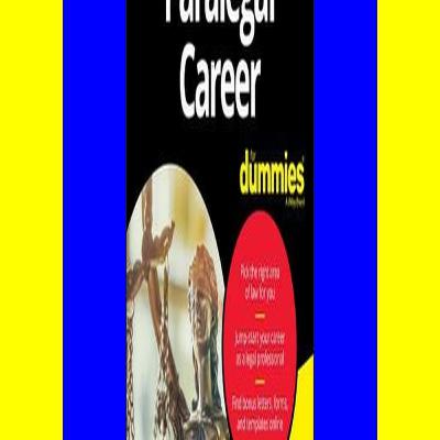 Free download [epub]$$ Paralegal Career for Dummies ^DOWNLOAD@PDF#