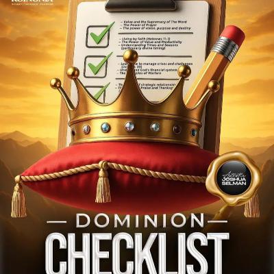 DOMINION CHECKLIST END OF YEAR APPRAISALS (2PETER 1:21) WITH APOSTLE JOSHUA SELMAN DOMINION CHECKLIST END OF YEAR APPRAISALS (2PETER 1:21) WITH APOSTLE JOSHUA SELMAN