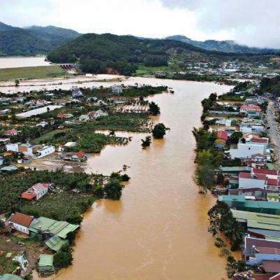 Tin trong nước - Lâm Đồng: D’ran chìm trong biển nước, hơn 1.500 dân phải sơ tán khẩn cấp