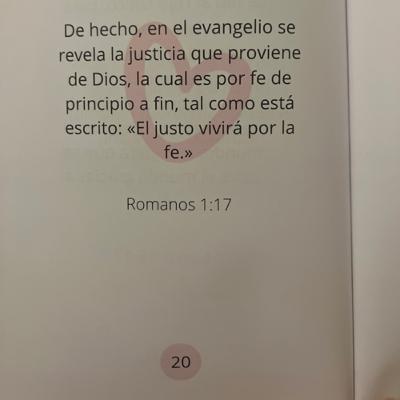 Día 20- Amor para el Alma / Romanos 1:17
