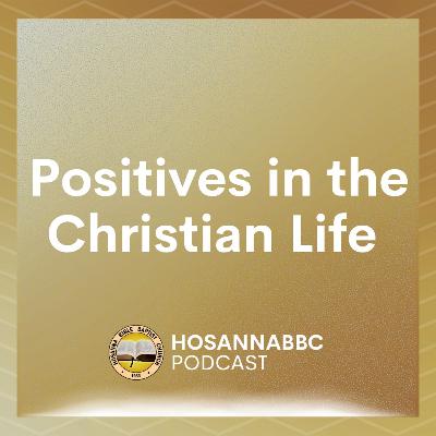 Positives in the Christian Life - Rev. Provy R. Cadelina Positives in the Christian Life - Rev. Provy R. Cadelina