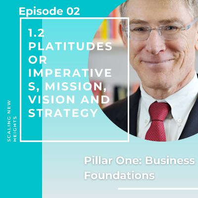Platitudes or imperatives, mission vision and strategy. Platitudes or imperatives, mission vision and strategy.