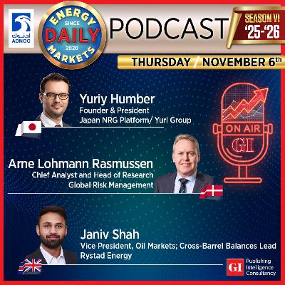 PODCAST: Daily Energy Markets - Nov 6th PODCAST: Daily Energy Markets - Nov 6th