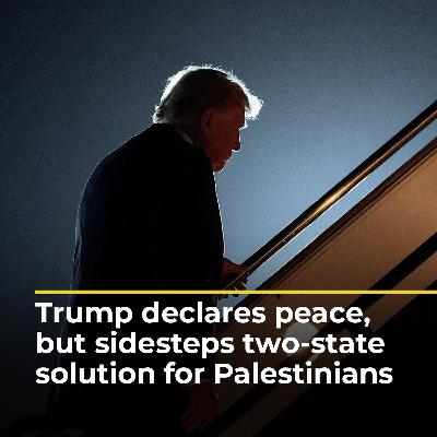 Trump declares peace, but sidesteps two-state solution for Palestinians | AJ #shorts