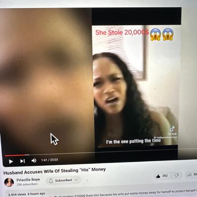 …she took $20,000 from her husband’s account