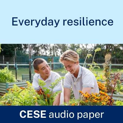Everyday resilience audio paper