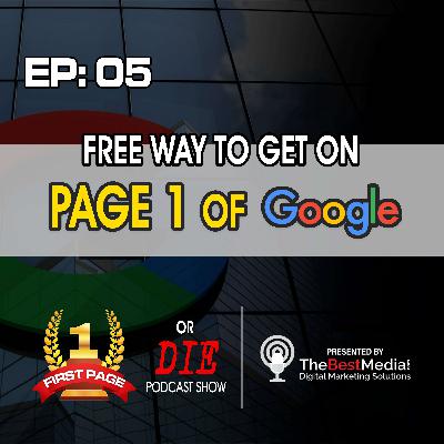 Free Way To Get On Page 1 for Google