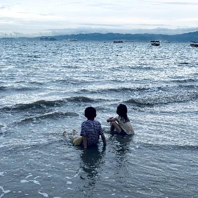 一直游到海水变蓝