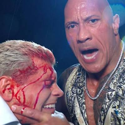 Wrestlemania crescendo, LOOK AT YOU NOW! The Rock destroys Cody Rhodes Wrestlemania crescendo, LOOK AT YOU NOW! The Rock destroys Cody Rhodes
