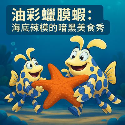 油彩蠟膜蝦：海底辣模的暗黑美食秀