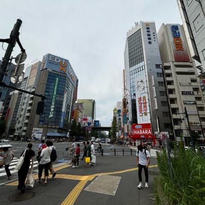 【binaural】Walking from Akihabara to Iwamoto-cho 【binaural】Walking from Akihabara to Iwamoto-cho