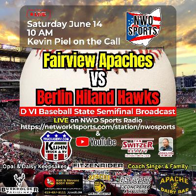 Fairview Apaches VS Berlin Hiland Hawks D6 Baseball State Semifinal Broadcast Fairview Apaches VS Berlin Hiland Hawks D6 Baseball State Semifinal Broadcast