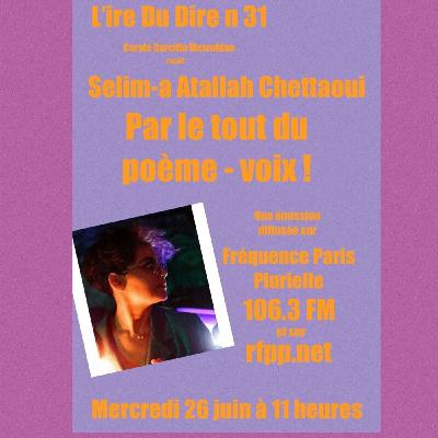 Par le tout du poème - voix ! Entretien avec Selim-a Atallah Chettaoui