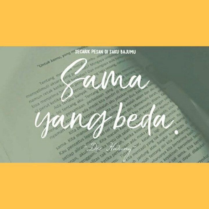 Secarik Pesan di Saku Bajumu