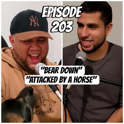 Episode 203 "Bear Down" "Attacked by a horse" Episode 203 "Bear Down" "Attacked by a horse"