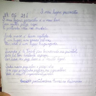 Poema sobre:O meu lugar favorito