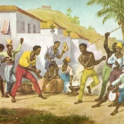 #2. Artistas Viajantes. Johann Moritz Rugendas. Jogar capoeira. 1835