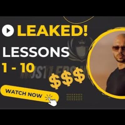 Hustlers University FULL Lessons 1 - 10 - Andrew Tate - HU1