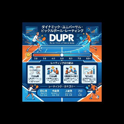 DUPR ダイナミック・ユニバーサル・ピックルボール・レーティング DUPR ダイナミック・ユニバーサル・ピックルボール・レーティング