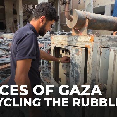 Palestinians in Gaza repurpose destroyed Israeli military vehicles to get fuel and water