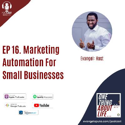 EP 16. | Marketing Automation for Small Businesses: A Beginner's Guide EP 16. | Marketing Automation for Small Businesses: A Beginner's Guide