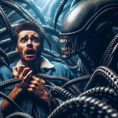 EL GLOTON COGIDO POR UN ALIEN