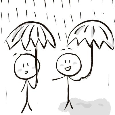 Hujan di akhir bulan Februari