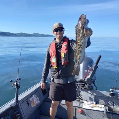 Amazing Pacific Near Shore Rock Fishing In Oregon. When Ocean Waters Are Calm This Is One Of The Best Times of Year To Fish For Ling Cod and Black Sea Bass