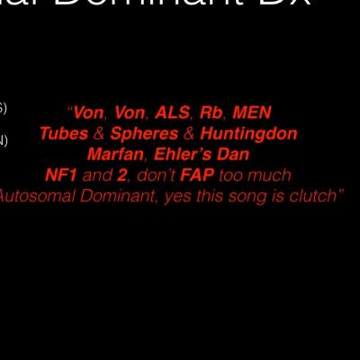 Autosomal dominant song Autosomal dominant song