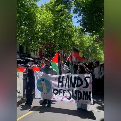 Hundreds in Australia protest in support of Sudan