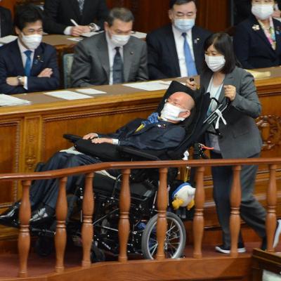 Ex-lawmaker in Japan with ALS calls on politicians to ensure right to live
