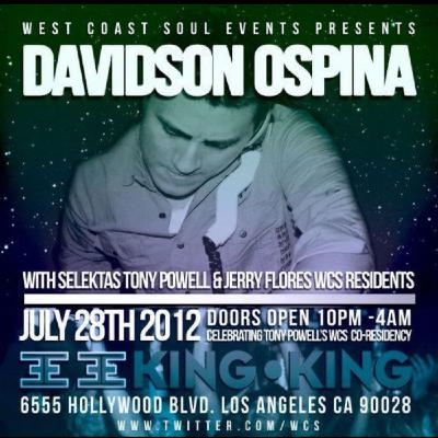 Davidson Ospina - Live at West Coast Soul - King King - L.A. - July 28, 2012