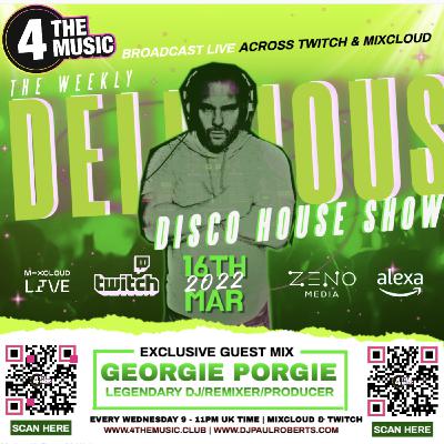 Delicious Disco House Music Show - March 16th 2022